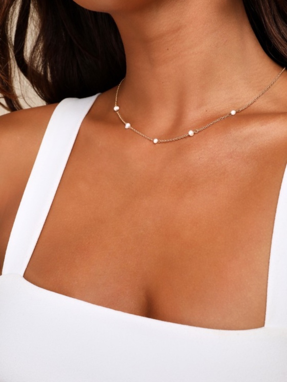 Lulus Perfectly Pretty Gold And Pearl Necklace